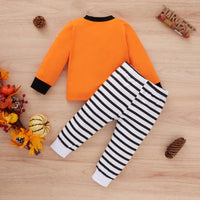 Toddler Kids Solid Letter Stripe Suit Children's Fashion Clothing Wholesale - PrettyKid