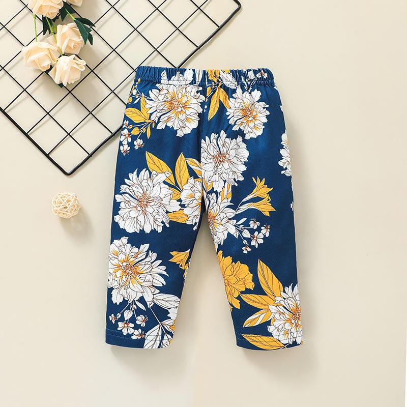 Baby Girls Long Sleeved Jumpsuit Floral Suit Wholesale Baby Clothes Online - PrettyKid