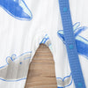 Baby Boys Girls Cartoon Whale Long Sleeve Foot Wrap Jumpsuit - PrettyKid