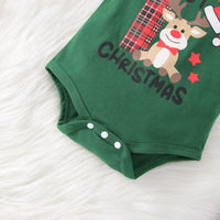 Baby Girls Plaid Christmas Strap Skirt Set - PrettyKid