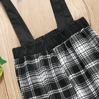 Toddler Kids Boys' Plaid Suspenders Cheap Wholesale Kids Clothing - PrettyKid