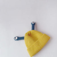 Baby Boys Girls Autumn Winter Thickened Insect Tentacle Eyes Knitted Cap Cartoon Wool Cap - PrettyKid