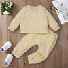 Toddler Boys Solid Color Round Neck Long Sleeve Suit - PrettyKid