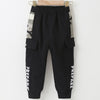 Toddler Kids Boys Solid Lettered Sweatpants - PrettyKid