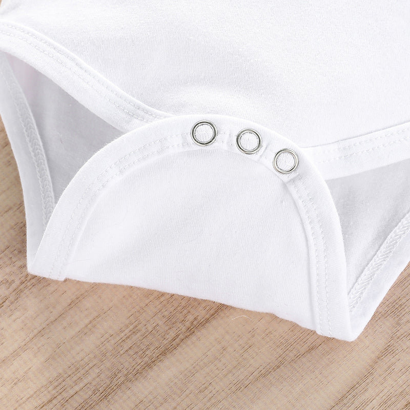 Baby Boys Girls Christmas Letters Short-sleeved Jumpsuit Plaid Print Pants Set - PrettyKid
