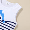 9M-5Y Toddler Boys Outfits Sets Shark Letter Print Tank Top & Shorts Wholesale Boys Boutique Clothing - PrettyKid