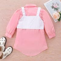 Toddler Kids Girls Solid Button Up Shirt Children's Boutique Clothing Suppliers - PrettyKid