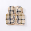 Baby Boys Girls Solid Color Sleeveless Furry Vest Jacket - PrettyKid