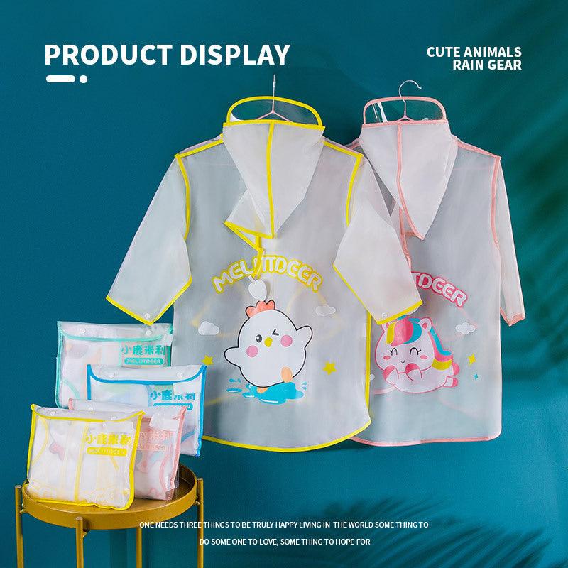 2021 new children's cute cartoon waterproof raincoat - PrettyKid