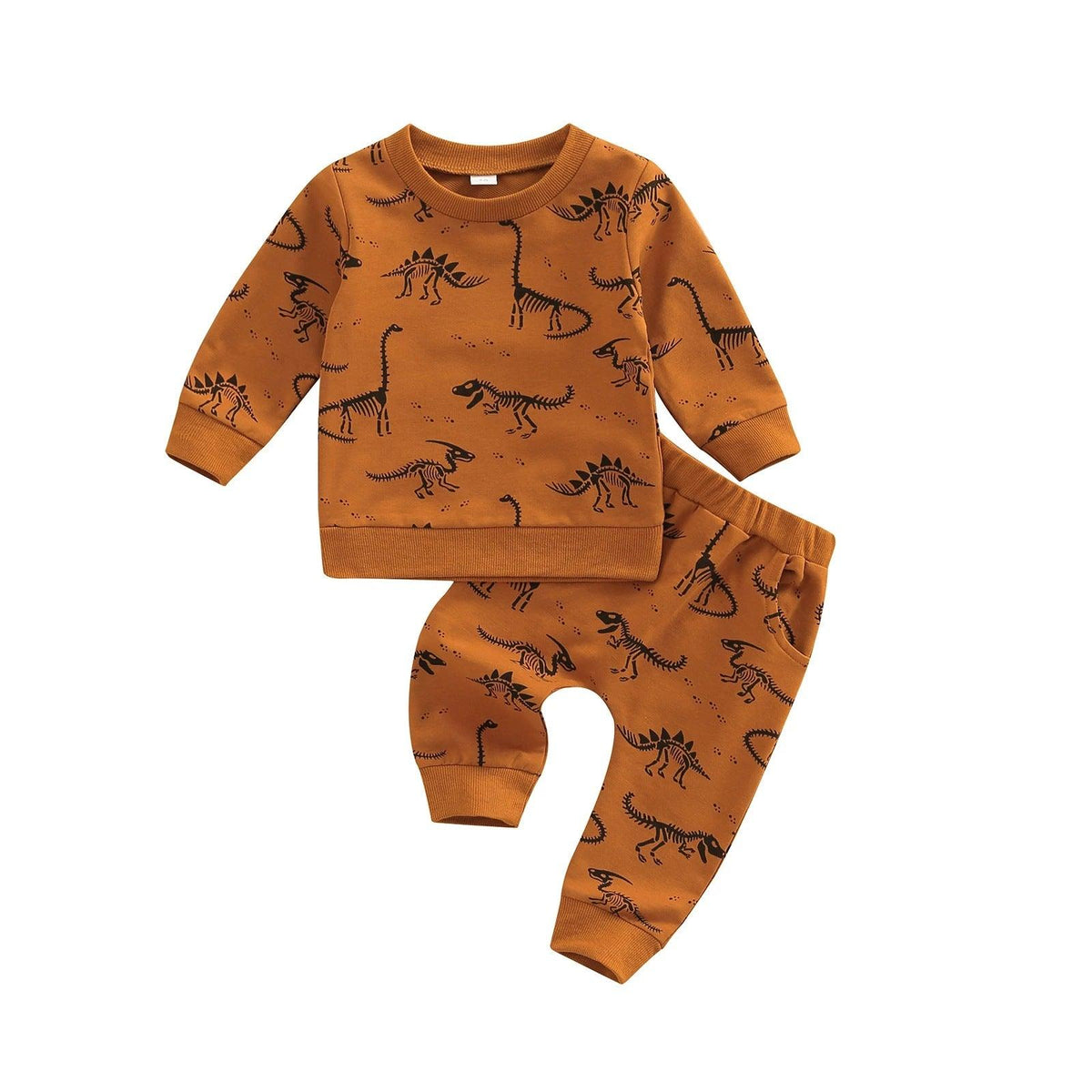 Boy's suit Cartoon dinosaur print children's suit - PrettyKid