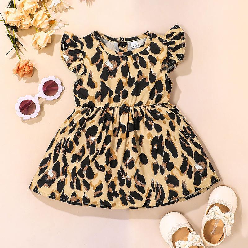 Baby Girl Summer Sleeveless Leopard Print Jumpsuit - PrettyKid