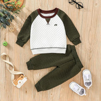 Children's Casual Long-sleeved Sweater+two-piece Trousers - PrettyKid