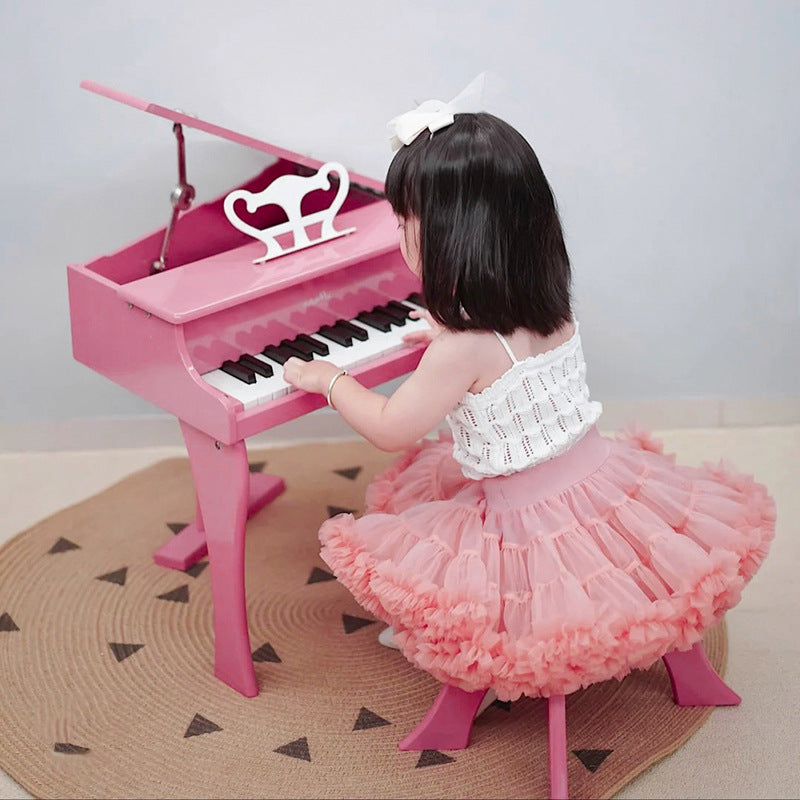 Wide Waistband Princess Bustier Ballet Foil Small Stars Shiny Beansand Pink - PrettyKid