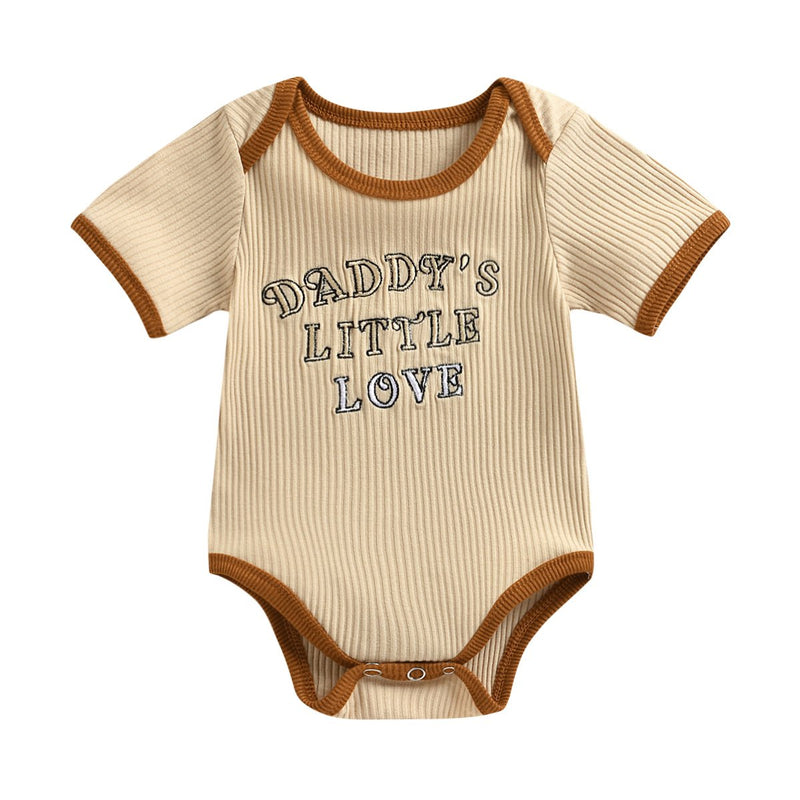 Baby Clothing Wholesale Embroidered Letter Jumpsuit - PrettyKid