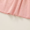 Toddler Kids Bow Pink Long Sleeve Dress - PrettyKid