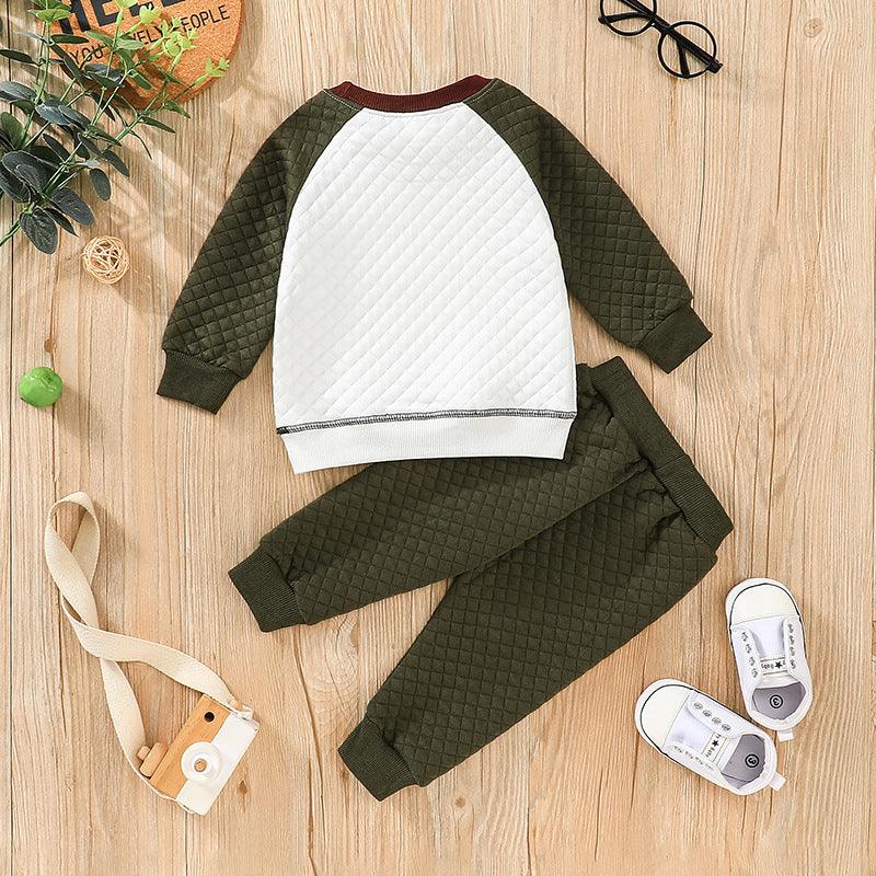 Children's Casual Long-sleeved Sweater+two-piece Trousers - PrettyKid