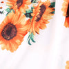 Toddler Kids Girl Summer Sunflower Print Short Sleeve Dress - PrettyKid