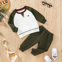 Children's Casual Long-sleeved Sweater+two-piece Trousers - PrettyKid