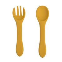 Baby‘s Silicone Tableware Food Grade Silicone Spoon Fork Set - PrettyKid