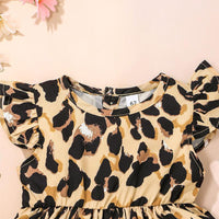 Baby Girl Summer Sleeveless Leopard Print Jumpsuit - PrettyKid