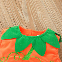 Baby Boys Girls Cute Pumpkin Dress Sleeveless Jumpsuit Halloween Dress Wholesale Baby Clothes Bulk - PrettyKid