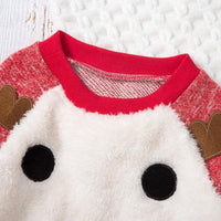 Toddler Boys Girls Red Cute Deer Suit Christmas Dress - PrettyKid