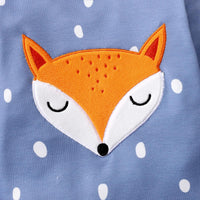 Toddler Kids Solid Color Lovely Fox Embroidery Top Lovely Hooded Vest Solid Color Pants Set - PrettyKid