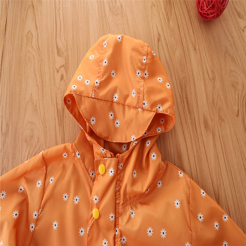 Children's Long Sleeved Printed Hooded Jacket - PrettyKid