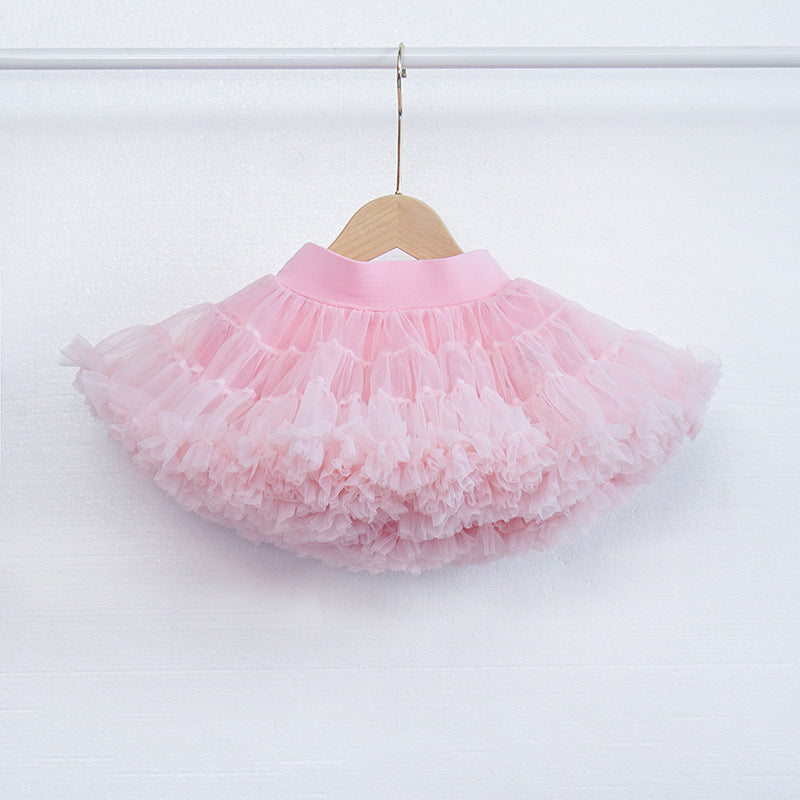 Wide Waistband Princess Bustier Ballet Foil Small Stars Shiny Sakura Pink - PrettyKid