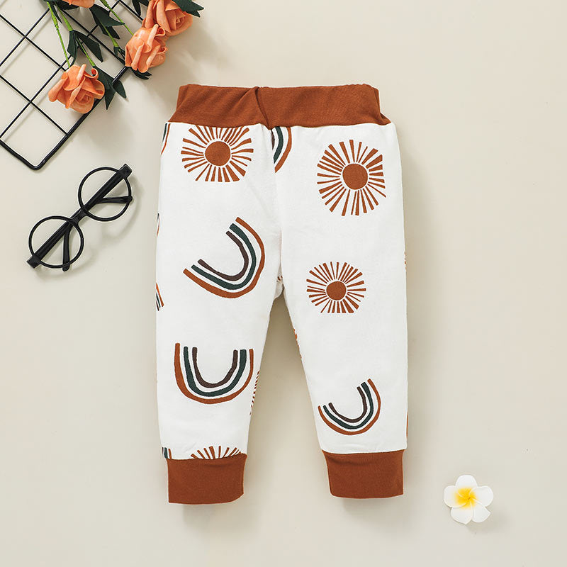 Toddler Kids Girls' Printed Hoodie Pants Set - PrettyKid