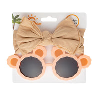 Children's Panda Sunglasses Hair Band Suit