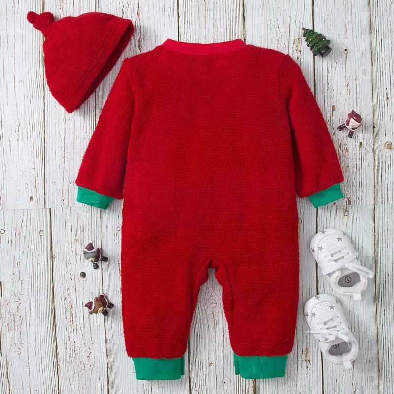 Baby Boys Girls Cute Red Deer Jumpsuit Christmas Clothes - PrettyKid