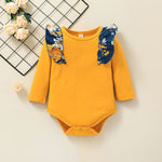 Baby Girls Long Sleeved Jumpsuit Floral Suit Wholesale Baby Clothes Online - PrettyKid