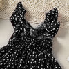 Toddler Kids Girls Solid Lace Halter Love Print Dress - PrettyKid