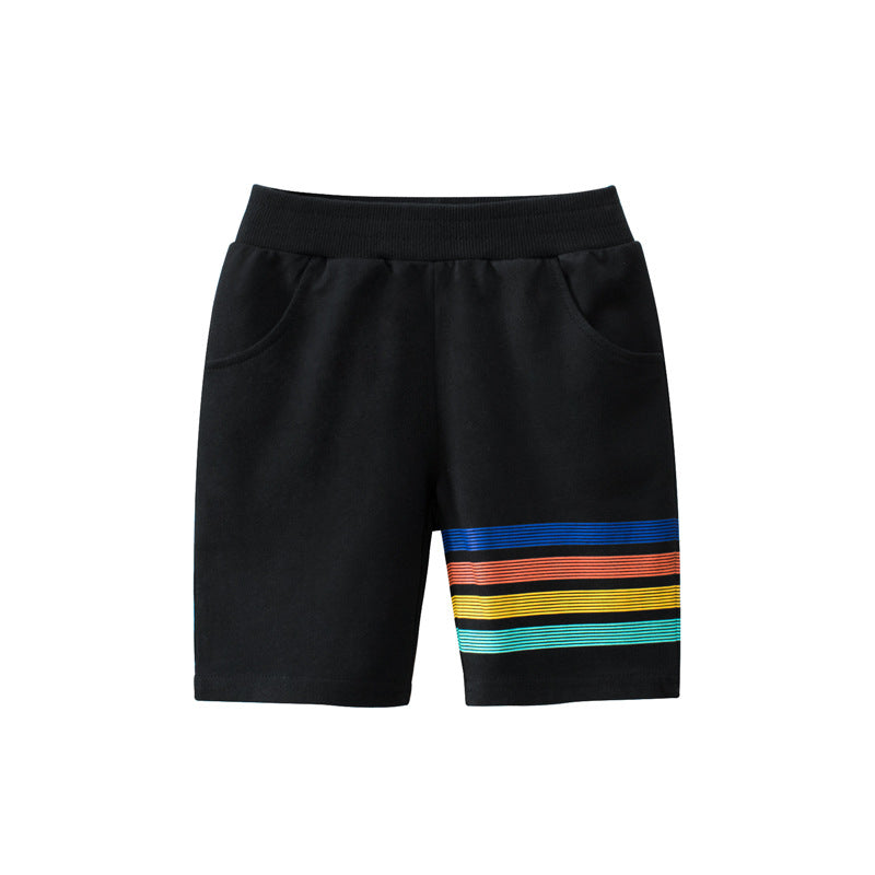 Summer Cotton Toddler Kids Boys Solid Color Pants - PrettyKid