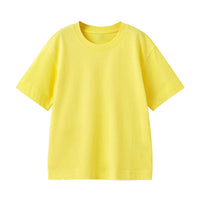 2021 Summer Cotton T-shirt Loose Short Sleeve Solid Bottomed Shirt Top - PrettyKid