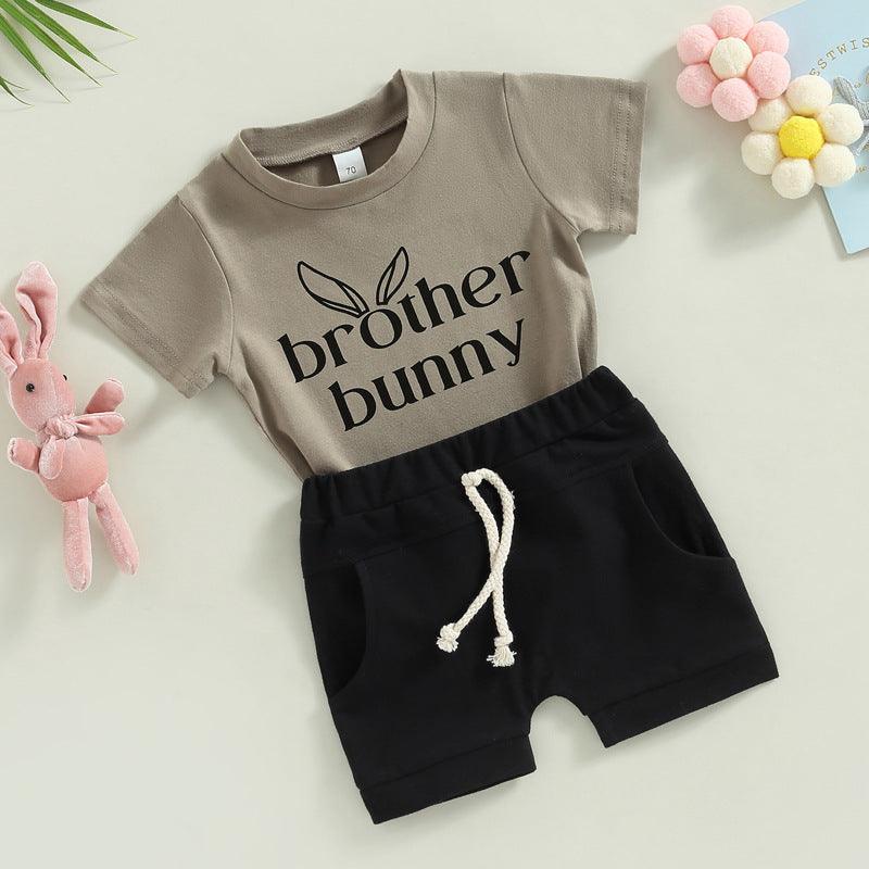 Easter Children's Suit Two-piece Cotton