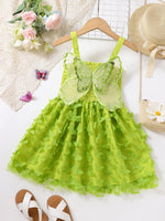 Sling Skirt with Fence Fashion Butterfly Gauze Princess Skirt Beach Holiday Wear