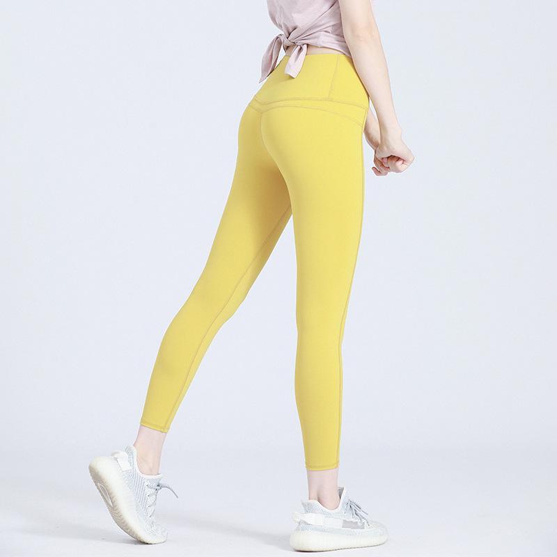 Women Naked Seamless Peach Lifting Fitness Pants Women's Tight High Waist Scrunch Butt Elastic Running Yoga Pants Leggings - PrettyKid