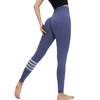 Women Yoga Pants Clashing Color Splicing High Waist Fitness Peach Pants High Elasticity Lycra - PrettyKid