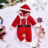 Baby Boys Cute Santa Hooded Zipper Jumpsuit - PrettyKid