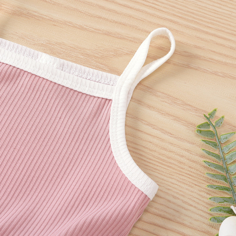 2021 Summer Girls' Knitted Suspender Mesh Stitched Princess Fluffy Skirt - PrettyKid