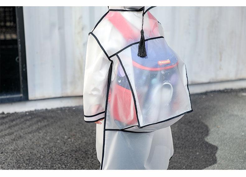 Transparent long one-piece raincoat for children - PrettyKid