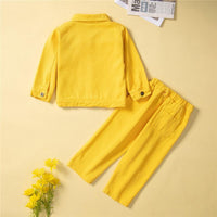 Spring and Summer New Girls' Suit Two Piece Long Sleeve Fashion Clothes for Children - PrettyKid