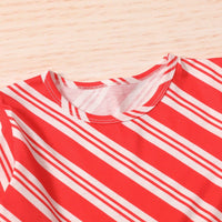 Toddler Kids Girls Striped Christmas Long Sleeve Dress Best Wholesale Childrens Clothing - PrettyKid