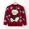 2022 Toddler Kids Cartoon Bear Pullover Knitted Sweater Christmas Sweater - PrettyKid