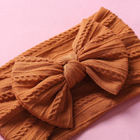 Baby Butterfly Hair Band Soft Jacquard Nylon Girls Wide Scarf Kids Designer Wholesale - PrettyKid