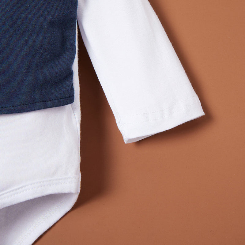 Baby Boys Solid Color Jumpsuit Vest Trousers Gentleman Suit - PrettyKid