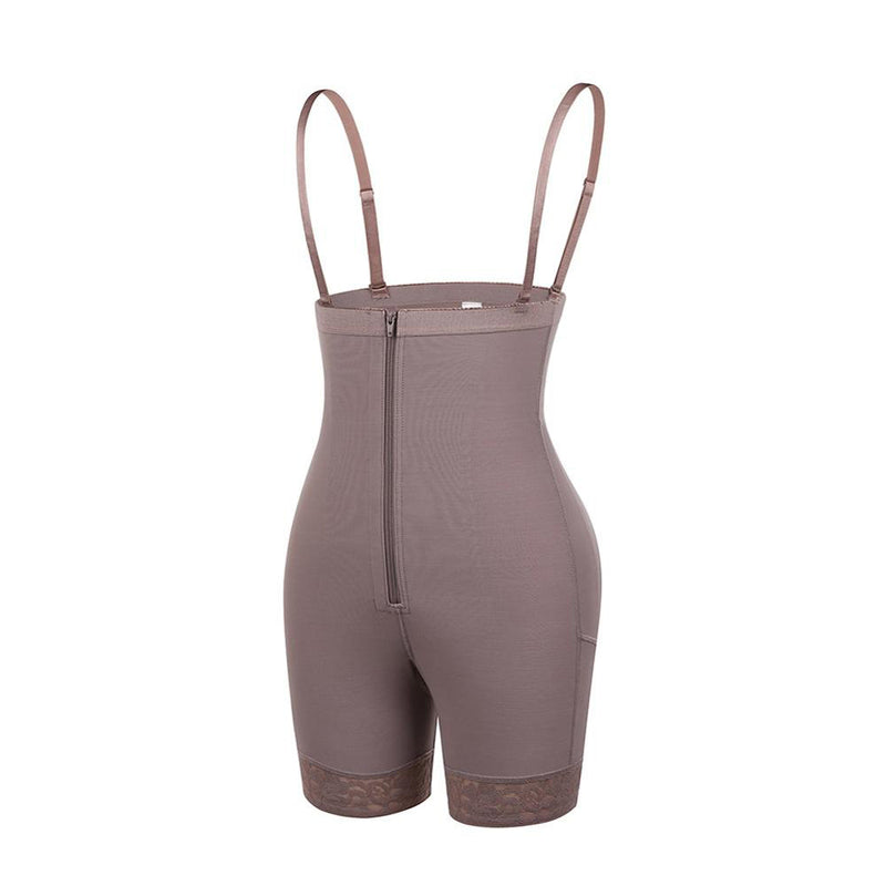 Women Plus Size Anti-slip Waist Double Rubber Band Hip Shaping Breathable Mesh Buttocks Tummy Pants One-piece Shapewear - PrettyKid