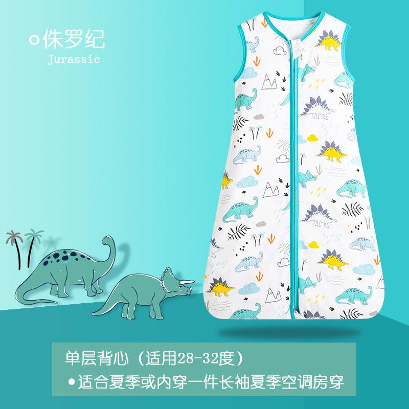 Summer Thin Baby Vest Pajamas Sleeveless Baby Kick Proof Quilt Children's Sleeping Bag - PrettyKid